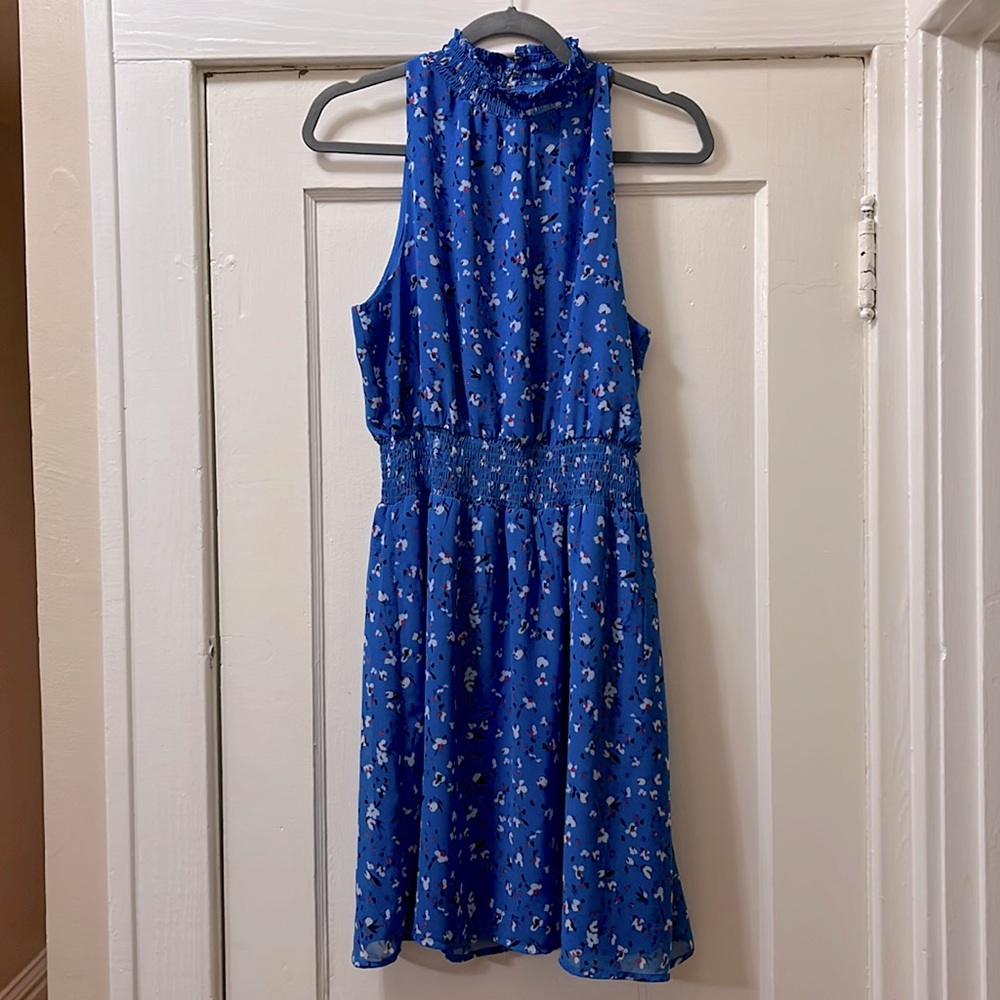 A New Day | Girl | Medium (14-16) | Dress | Blue w/Flowers